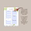 Pretty Summertime Plum Vertical Weekly Planning Sheet (Fillable + Printable) - Image 3