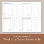 Seasonal Simplicity Weekly Planner (Four Styles Included)