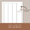 Honey and Sunflower Printable Weekly Planner Pages - Image 3