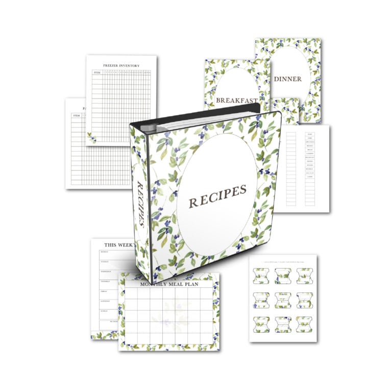 Blueberry Lane Recipe Binder